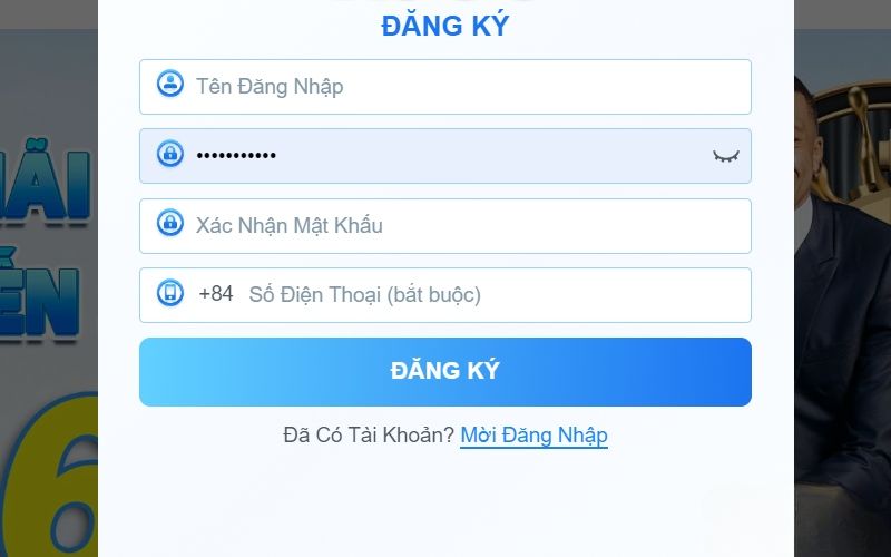 4 bước tạo tài khoản tại Fb68